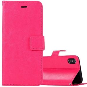 Hoesje geschikt voor iPhone XR - Bookcase Roze - portemonnee hoesje