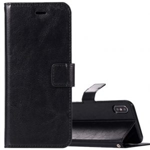 Hoesje geschikt voor iPhone XR - Bookcase Zwart - portemonnee hoesje