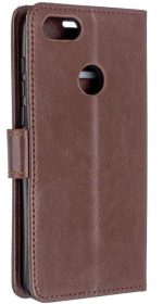 Hoesje geschikt voor Motorola Moto E6 Play hoesje book case bruin