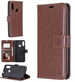 Hoesje geschikt voor Motorola Moto E6 Play hoesje book case bruin