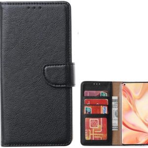 Hoesje geschikt voor Motorola Moto G 5G - Bookcase Zwart - portemonnee hoesje