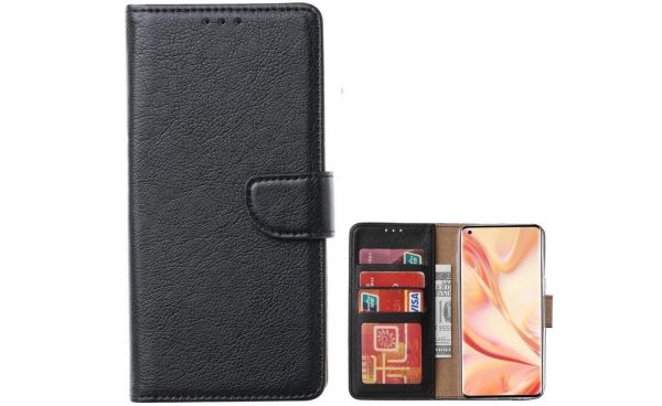 Hoesje geschikt voor Motorola Moto G 5G - Bookcase Zwart - portemonnee hoesje