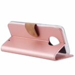 Hoesje geschikt voor Motorola Moto G6 Plus - Bookcase Rose Goud - portemonnee hoesje