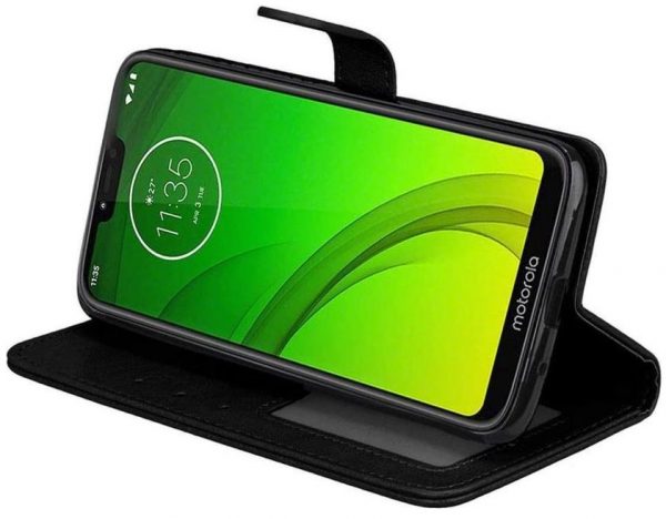 Hoesje geschikt voor Motorola Moto G7 / G7 Plus hoesje book case zwart