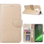 Hoesje geschikt voor Motorola Moto G7 Power - Bookcase Goud - portemonnee hoesje