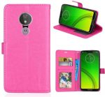 Hoesje geschikt voor Motorola Moto G7 Power hoesje book case roze
