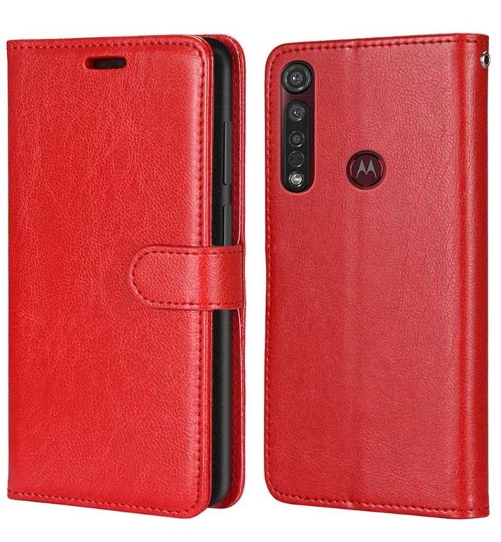 Hoesje geschikt voor Motorola Moto G8 Power hoesje book case rood