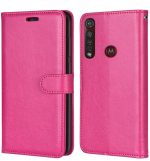 Hoesje geschikt voor Motorola Moto G8 Power Lite hoesje book case roze