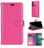 Hoesje geschikt voor Motorola Moto G8 Power Lite hoesje book case roze