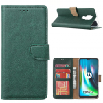 Hoesje geschikt voor Motorola Moto G9 Play / E7 Plus - Bookcase Groen - portemonnee hoesje