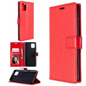 Hoesje geschikt voor Motorola Moto G9 Plus - Bookcase Rood - portemonnee hoesje