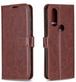 Hoesje geschikt voor Motorola Moto One Action hoesje book case bruin