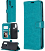 Hoesje geschikt voor Motorola Moto One Action hoesje book case turquoise