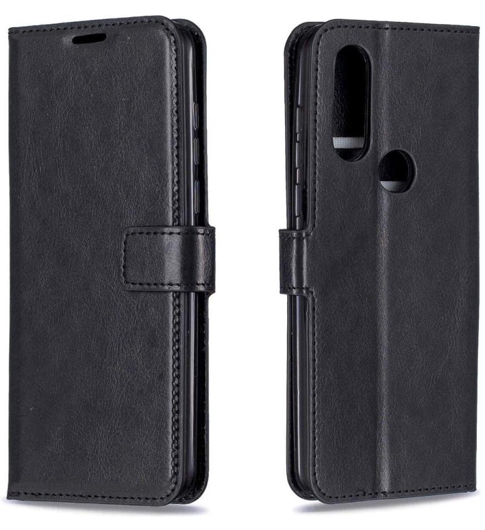 Hoesje geschikt voor Motorola Moto One Action hoesje book case zwart