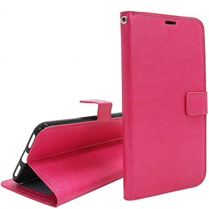 Hoesje geschikt voor Motorola Moto One Hyper hoesje book case roze