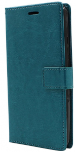 Hoesje geschikt voor Motorola Moto One Hyper hoesje book case turquoise