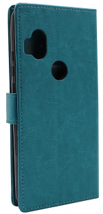 Hoesje geschikt voor Motorola Moto One Hyper hoesje book case turquoise