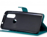 Hoesje geschikt voor Motorola Moto One Vision hoesje book case turquoise