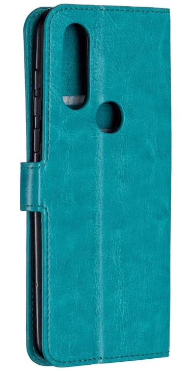 Hoesje geschikt voor Motorola Moto One Vision hoesje book case turquoise