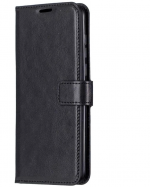 Hoesje geschikt voor Motorola Moto One Vision hoesje book case zwart