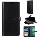 Hoesje geschikt voor Motorola One Macro hoesje book case zwart