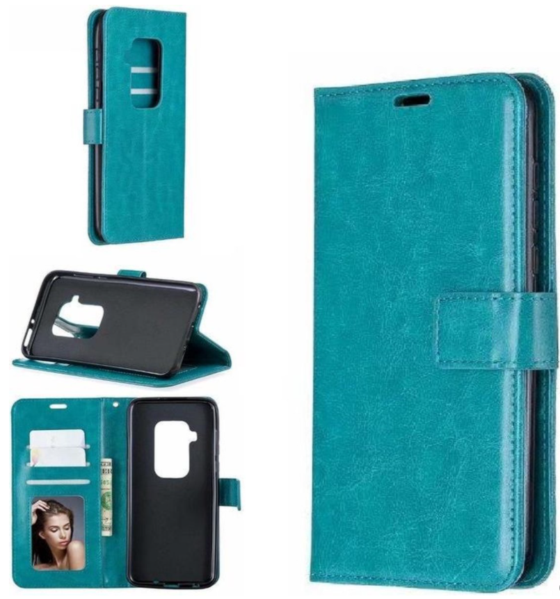 Hoesje geschikt voor Motorola One Zoom hoesje book case turquoise