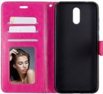 Hoesje geschikt voor Nokia 1 Plus hoesje book case roze