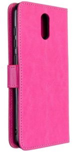 Hoesje geschikt voor Nokia 1 Plus hoesje book case roze