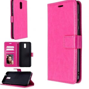 Hoesje geschikt voor Nokia 1 Plus hoesje book case roze