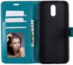 Hoesje geschikt voor Nokia 1 Plus hoesje book case turquoise