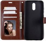 Hoesje geschikt voor Nokia 2.2 hoesje book case bruin