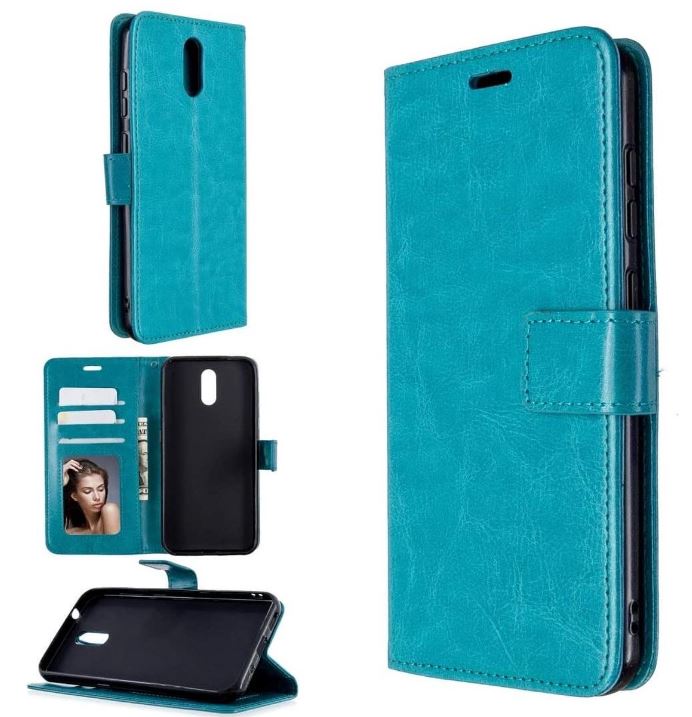 Hoesje geschikt voor Nokia 2.2 hoesje book case turquoise