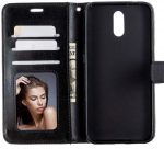 Hoesje geschikt voor Nokia 2.2 hoesje book case zwart