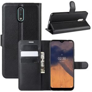 Hoesje geschikt voor Nokia 2.3 hoesje book case zwart