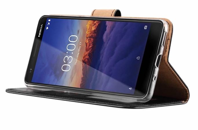 Hoesje geschikt voor Nokia 3.1 - Bookcase Zwart - portemonnee hoesje