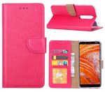 Hoesje geschikt voor Nokia 3.1 Plus - Bookcase Roze - portemonnee hoesje