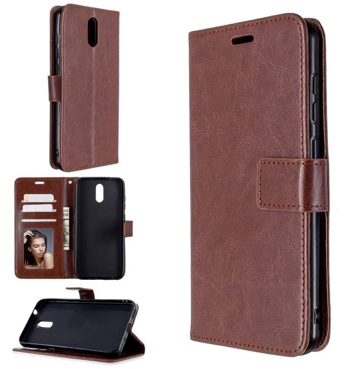 Hoesje geschikt voor Nokia 4.2 hoesje book case bruin