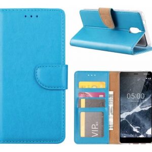Hoesje geschikt voor Nokia 5.1 - Bookcase Turquoise - portemonnee hoesje