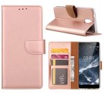 Hoesje geschikt voor Nokia 5.1 Plus - Bookcase Rose Goud - portemonnee hoesje
