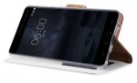 Hoesje geschikt voor Nokia 6 - Bookcase Wit - portemonnee hoesje