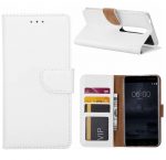 Hoesje geschikt voor Nokia 6 - Bookcase Wit - portemonnee hoesje