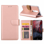 Hoesje geschikt voor Nokia 6.1 Plus - Bookcase Rose Goud - portemonnee hoesje