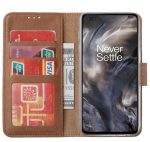 Hoesje geschikt voor OnePlus Nord - Bookcase Bruin - portemonnee hoesje