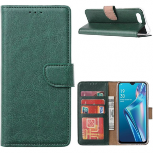 Hoesje geschikt voor Oppo A12 / A12S - Bookcase Groen - portemonee hoesje