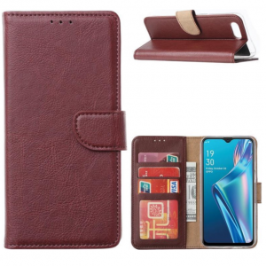 Hoesje geschikt voor Oppo A12 / A12S - Bookcase Wijnrood - portemonnee hoesje