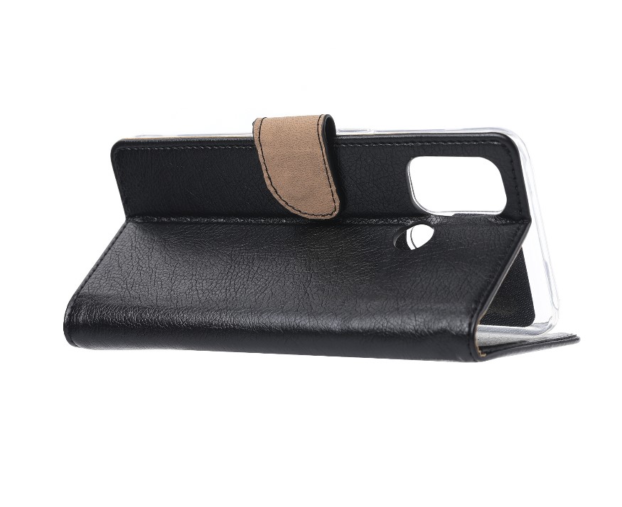 Hoesje geschikt voor Oppo A53 / A53s - Bookcase Zwart - portemonnee hoesje