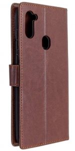 Hoesje geschikt voor Samsung Galaxy A11 hoesje bookcase - Bruin