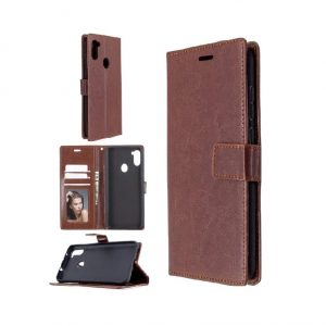 Hoesje geschikt voor Samsung Galaxy A11 hoesje bookcase - Bruin