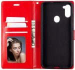 Hoesje geschikt voor Samsung Galaxy A11 hoesje bookcase - Rood