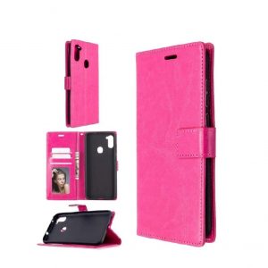 Hoesje geschikt voor Samsung Galaxy A11 hoesje bookcase - Roze